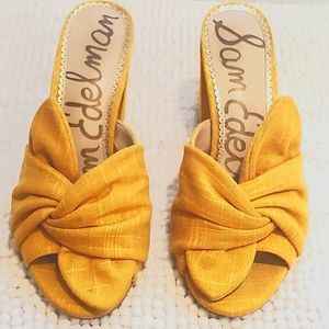 Yellow sandals sam edelman